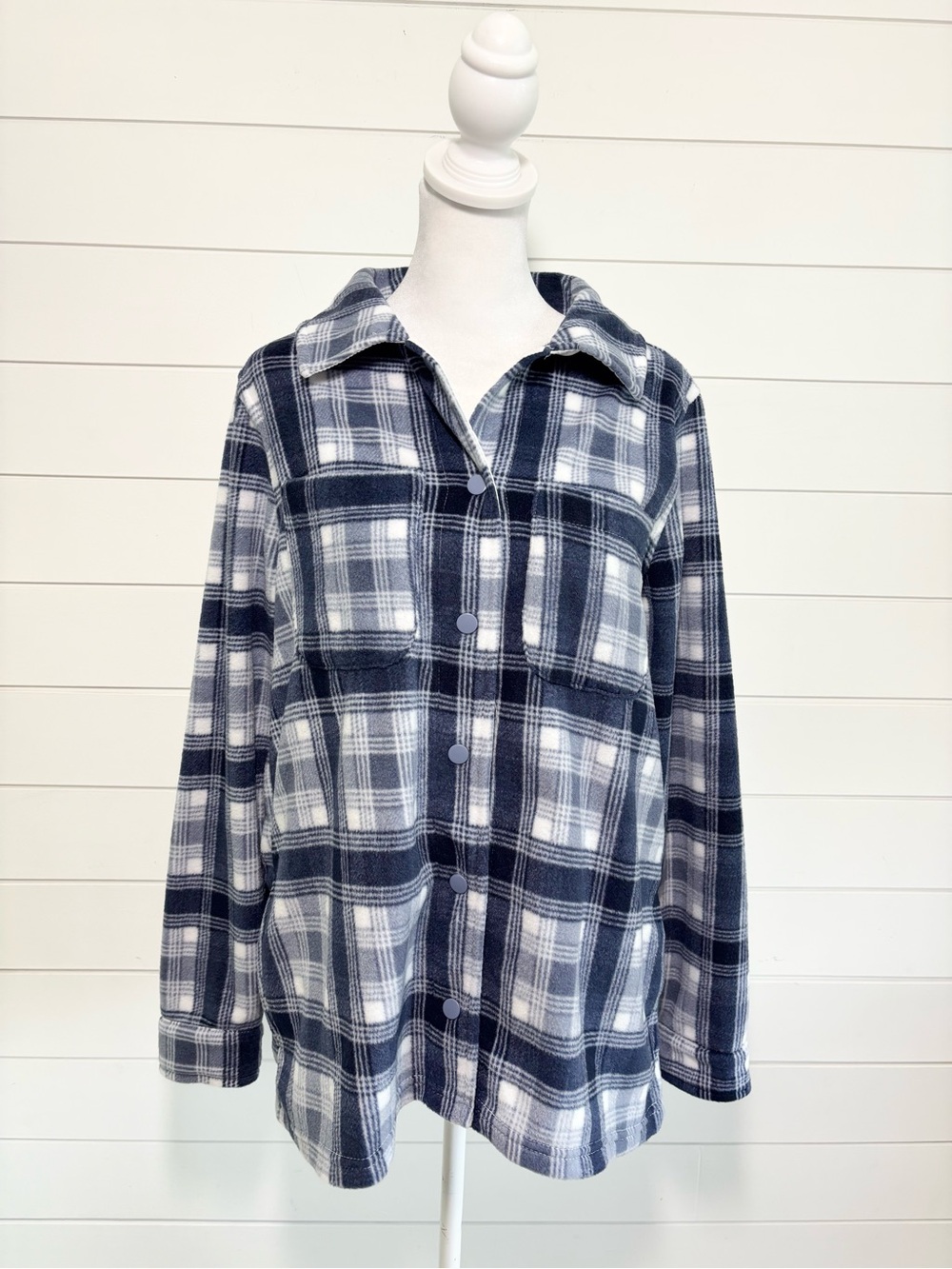 Mountain Ridge Flannel Shacket Long Sleeve Regular Fit Check Shirt Size M  PM